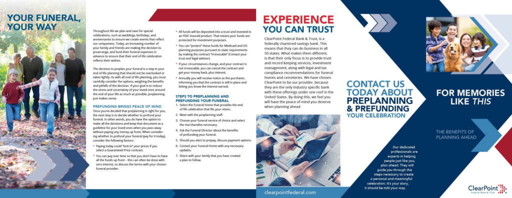 A brochure with people working on computers.