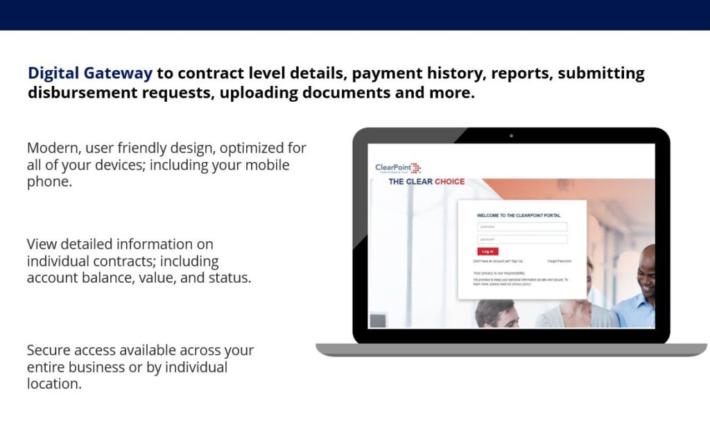 A laptop with the word contract on it.