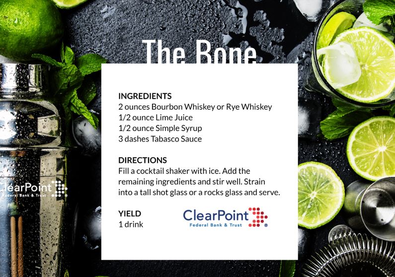 A recipe card for the bone.